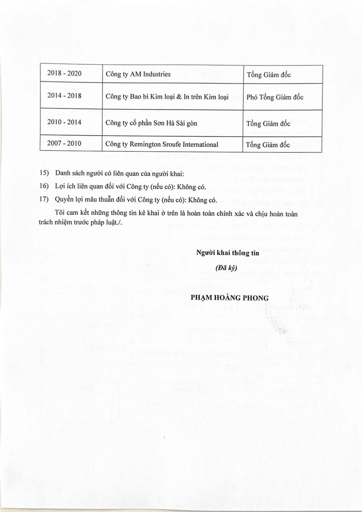 Tờ trình (bổ sung, thay thế) miễn nhiệm, bầu mới BKS và HĐQT 2026-2030 - Trang 16